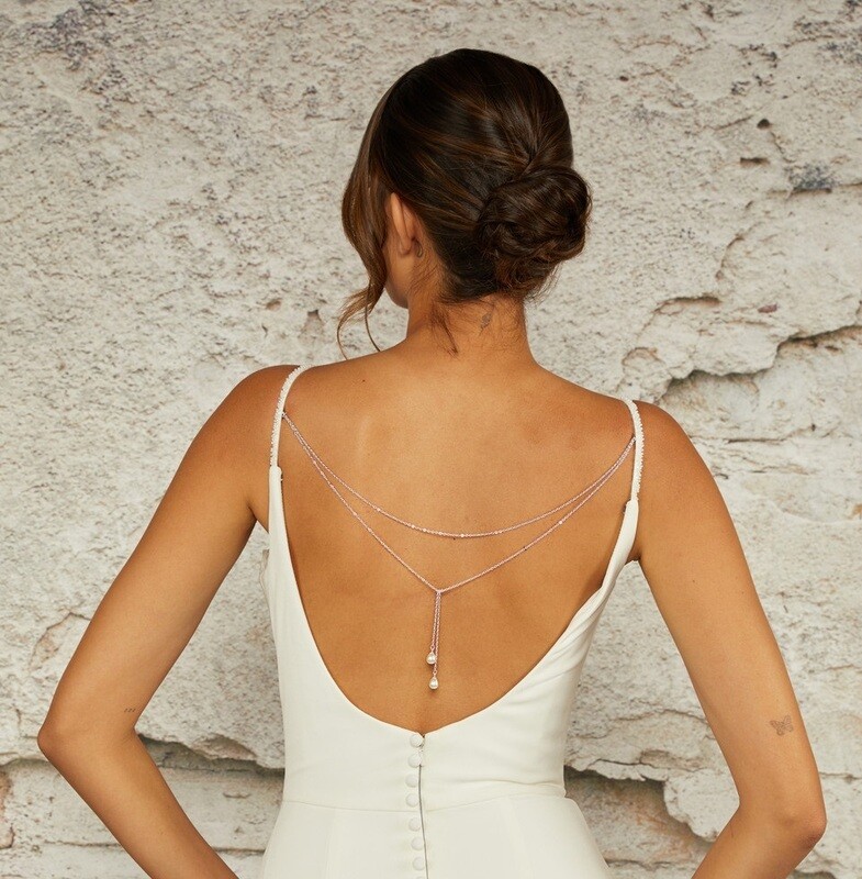 Bridal Hanging Back Jewelry