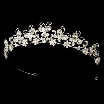 Crystal Butterfly Bridal Tiara