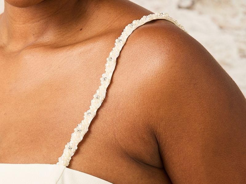 Pearl &amp; Rhinestone Shoulder Straps