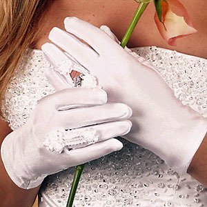 Bridal Ring Finger in White Ivory