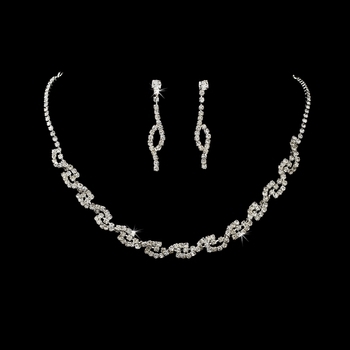 Gorgeous Crystal Swirl Jewelry Set