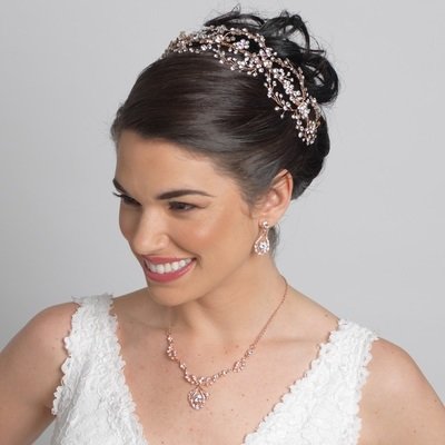 Breathtaking Bridal Rose Gold Jewelry Collection