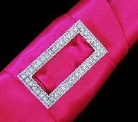 SMALL RECTANGLE RHINESTONE BUCKLE