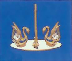 DOUBLE SWANS BRASS PEN SET