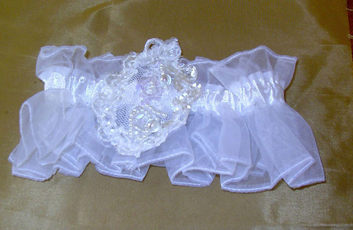 SEQUIN &amp; PEARL GARTER