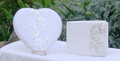 GUEST BOOKS: SQUARE &amp; HEART SHAPES