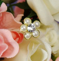 GOLD TRIM PEARLS