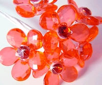 RED CRYSTALS CLUSTERS