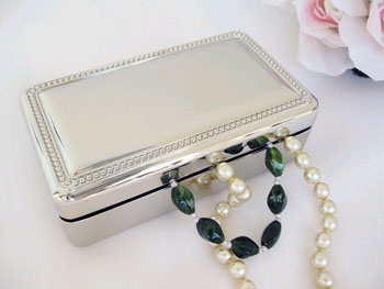 Double Velvet Rectangular Jewelry  Box