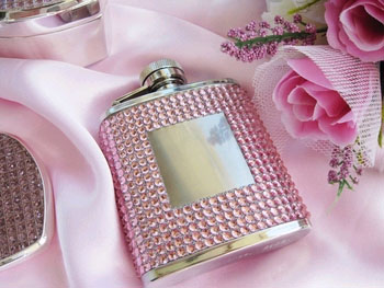 Pink Crystal Flask