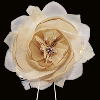 LIGHT GOLD HAIR FLOWER
