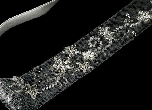 IVORY NETTED HEADBAND