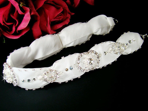 CRYSTAL &amp; RHINESTONE RIBBON