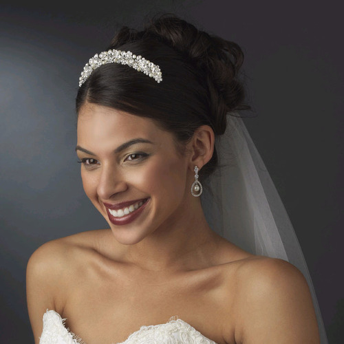 SILVER  TIARA  COMB
