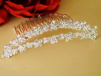 DELICATE DOUBLE ROW TIARA COMB
