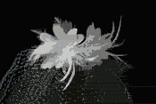 CAGE VEIL WITH  TWO FLOWERS by
ENVOGUE ACCESSORY&#39;S