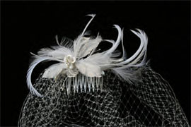 CAGE VEIL AND A DELICATE  FLOWER by
ENVOGUE ACCESSORY&#39;S