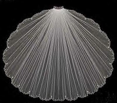 SCALLOP EDGE VEIL