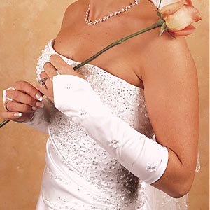 FINGERLESS  BRIDAL GLOVES