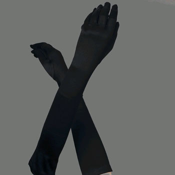 BLACK BRIDESMAID GLOVES  BY
WEDDING FACTORY DIRECT