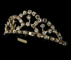 SILVER CRYSTAL TIARA
