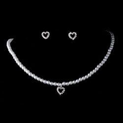 SILVER WHITE PEARL SET