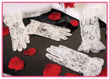 FLOWER GIRL LACE GLOVES
