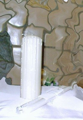 WHITE HAND DIPPED CANDLES