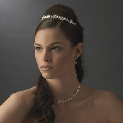 Silver Plated Bridal Headband