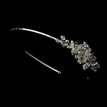 Silver Clear Headband Headpiece