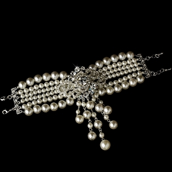 Bracelet Silver Ivory Clear