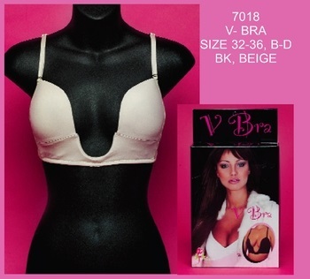 VBra for Low Falling Dresses