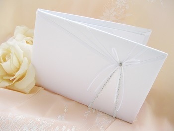 Sheer Ribbon Guest Book