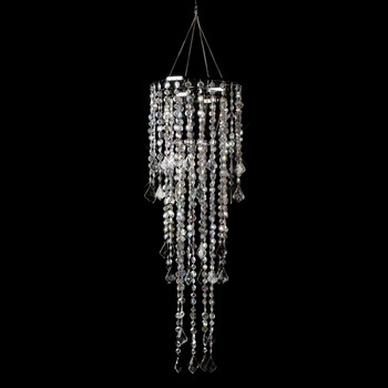 Multi Diamond Cut Beaded Crystal Chandelier