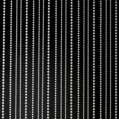 White 2 Pearl Ball Chain Curtain