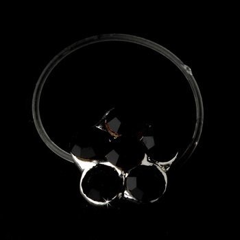 Black Stone Toe Ring