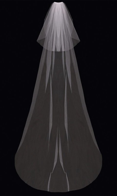 Cathedral Veil with Blusher
