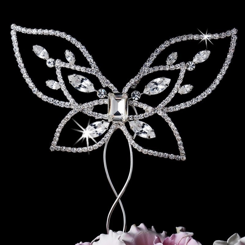 Crystal Butterfly Cake Top