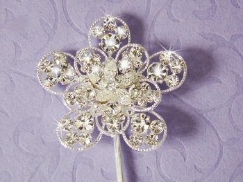 Crystal Flower  Accent