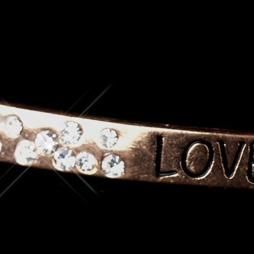 Rose Gold Bracelet "Love" Corded Rope Fashion