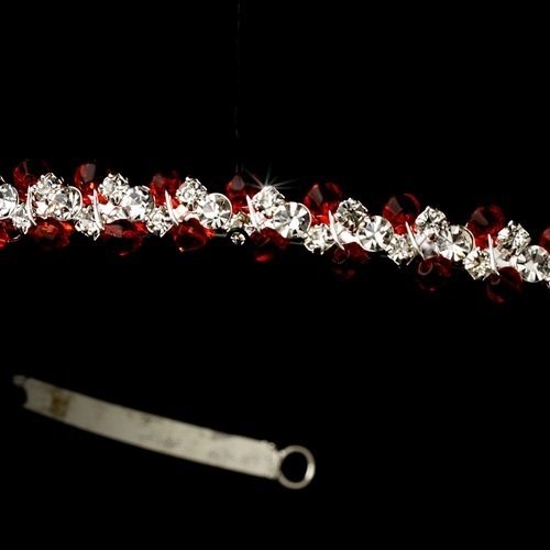 Red Floral Bridal Headband