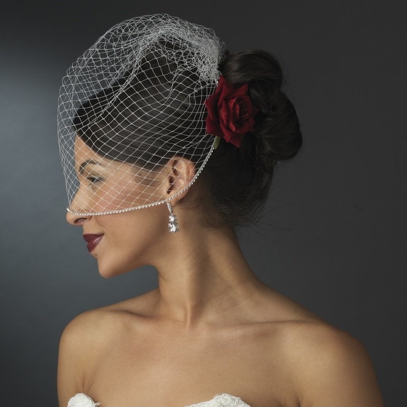 Red Rose Hair Clip