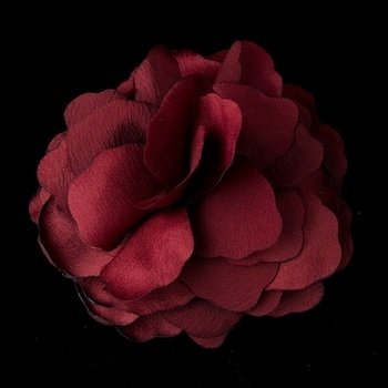 Beautiful Burgundy Flower Hair Clip
