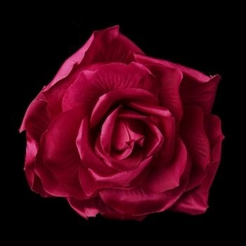 Fuchsia Flower Bridal Hair Clip with Brooch Pin