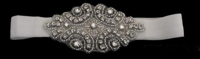 Rhinestone Brooch on Garter