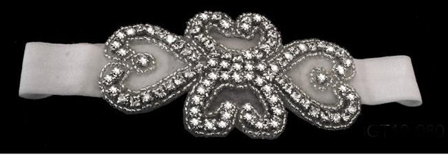 Heart  Rhinestone Garter