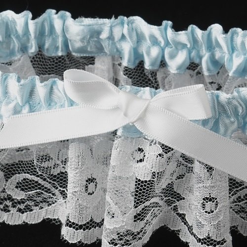 Blue Lace Promotional Ribbon Garter