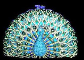 Peacock  Blue Evening Purse