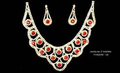 Red Jewelry Set