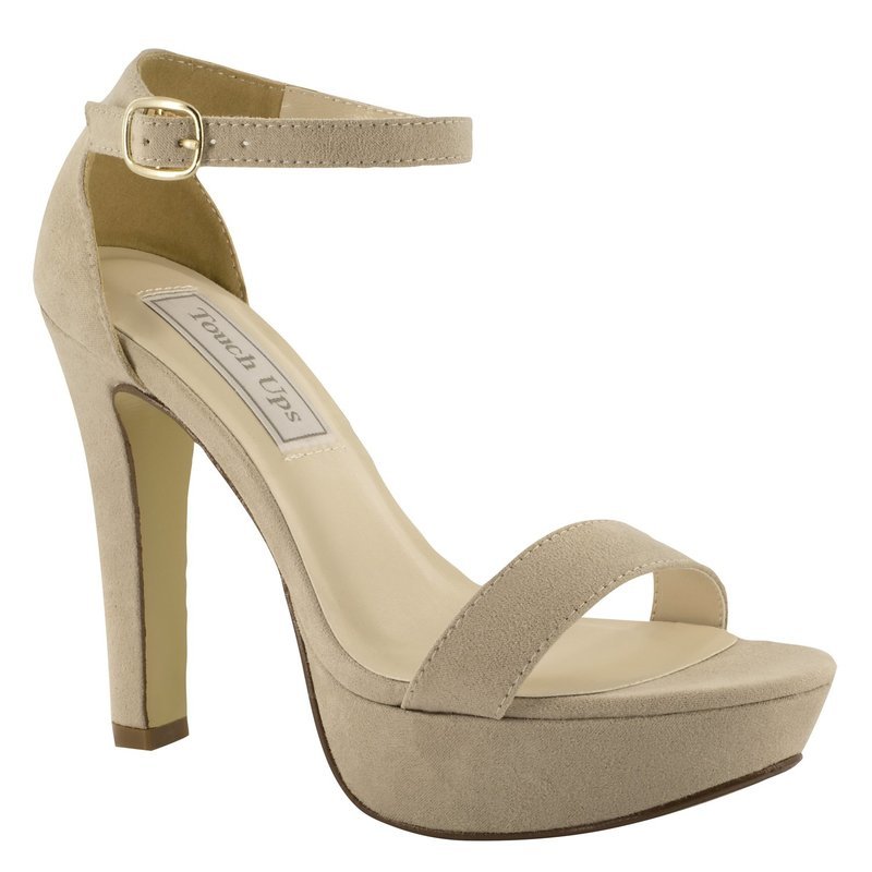 Mary Beige Imitation Suede